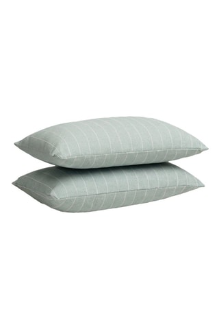 2 housses de coussin  -  45 x 45 cm - Bleu