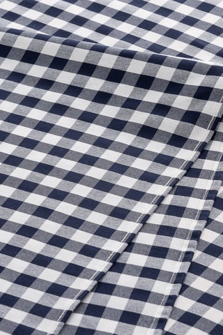 6 serviettes de table Vichy - Blanc et bleu