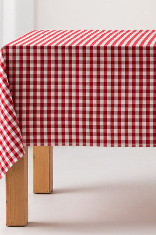 Anti-vlek Tafellaken Vichy - Rood - Rood