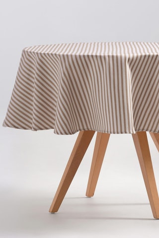 Nappe antitache ronde Arenza - Taupe