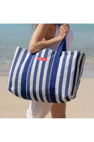 Cabas et trousse de plage - Bleu marine - Bleu