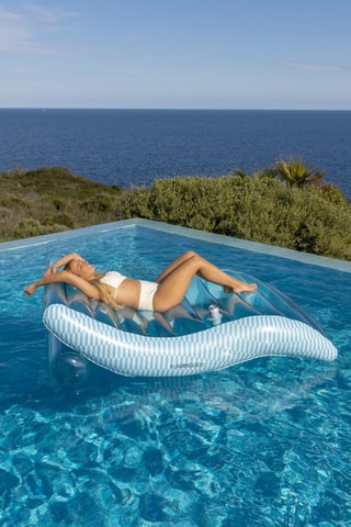 Flotteur de piscine 2 places - 180 x 114 x 70 cm - Jusqu'à 125 kg