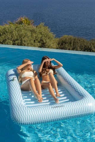 Matelas de piscine gonflable - 205 x 140 x 38 cm - Jusqu'à 125 kg