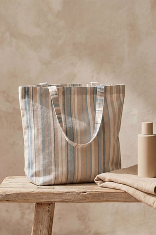 Cabas de plage Zena - Beige - Multicolore