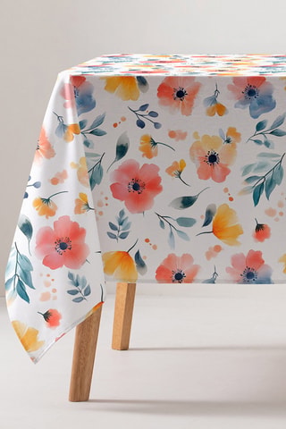 Nappe antitache rectangulaire Floralia - Multicolore