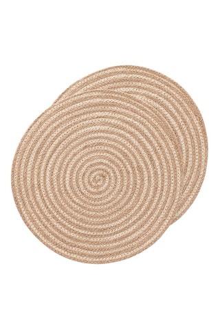 2 sets de table Rayana - 38 x 38 cm - Beige