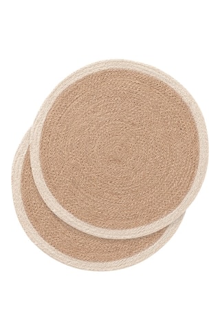 2 sets de table Liraya - 38 x 38 cm - Beige