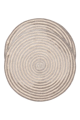 2 sets de table Rayana - 38 x 38 cm - Gris