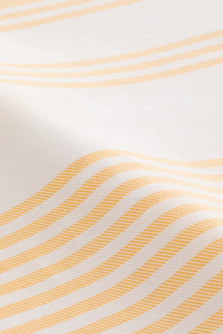 Fouta de plage  -  190 x 180 cm - Blanc et jaune