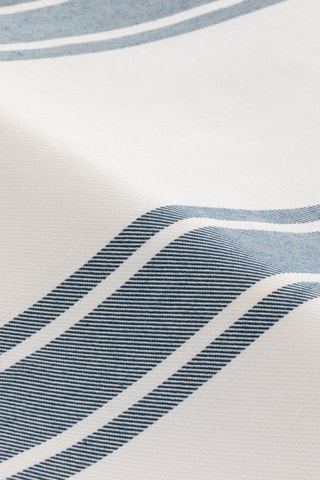 Fouta de plage  -  90 x 180 cm - Blanc et bleu