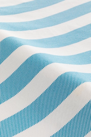 Fouta de plage  -  190 x 180 cm - Bleu et blanc