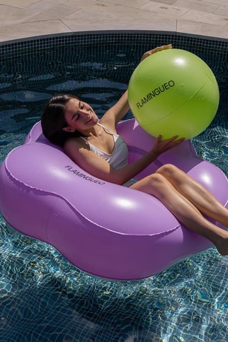 Flotteur de piscine gonflable - 110 x 110 x 35 cm
