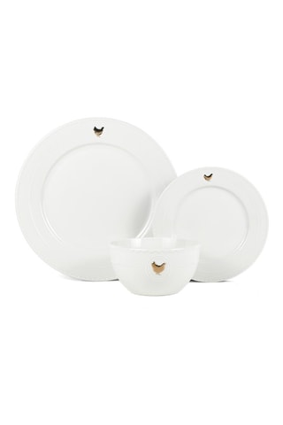 Vajilla de porcelana Gallus - 18 piezas