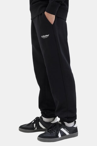 Pantalón de chándal de algodón orgánico - Negro y blanco - Jack&Jones Junior