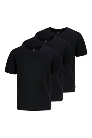 3 camisetas de algodón orgánico - Negro - Jack & Jones