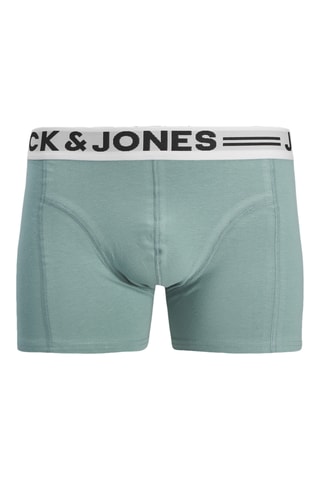 3 bóxers de algodón orgánico - Azul claro y negro - Jack&Jones Junior