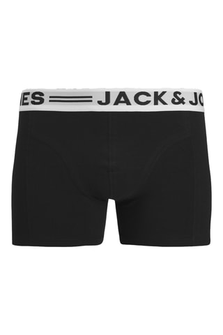 3 bóxers de algodón orgánico - Azul claro y negro - Jack&Jones Junior