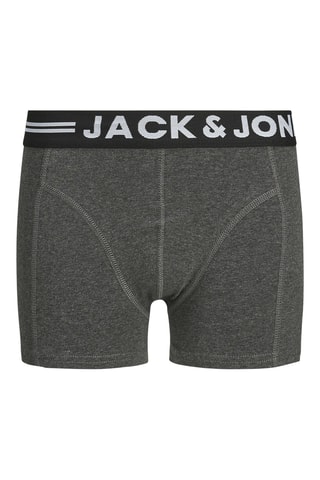 3 bóxers de algodón orgánico - Azul marino y burdeos - Jack&Jones Junior