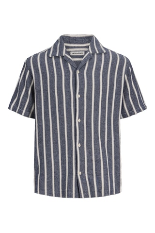 Camisa de algodón orgánico - Azul marino - Jack&Jones Junior