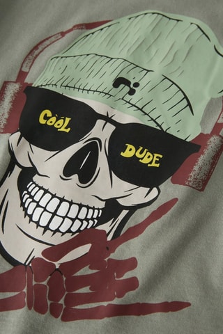 Camiseta regular fit de algodón orgánico - Verde - Name It