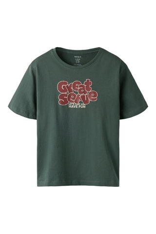 Camiseta de algodón orgánico - Verde - Name It