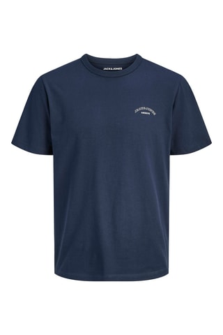 Camiseta de algodón orgánico - Azul marino - Jack & Jones