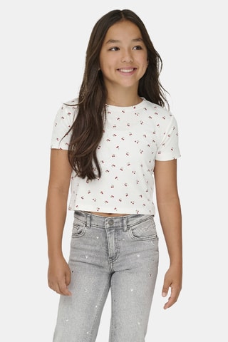 Camiseta de algodón orgánico - Blanco - Kids Only Girl