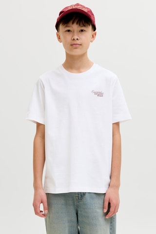 Camiseta de algodón orgánico - Blanco - Jack & Jones