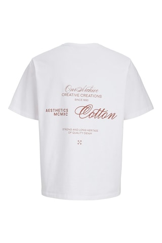 Camiseta de algodón orgánico - Blanco - Jack & Jones