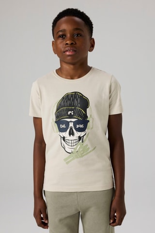 Camiseta de algodón orgánico - Beige - Name It