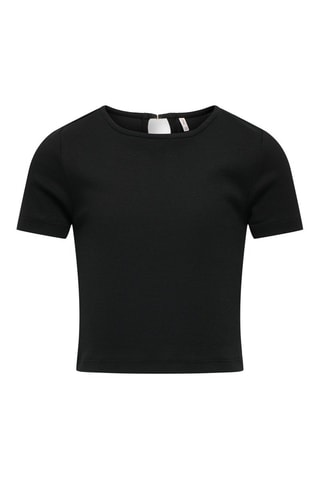 Camiseta de algodón orgánico - Negro - Kids Only Girl