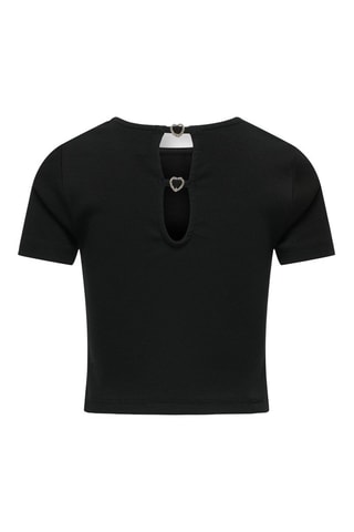 Camiseta de algodón orgánico - Negro - Kids Only Girl
