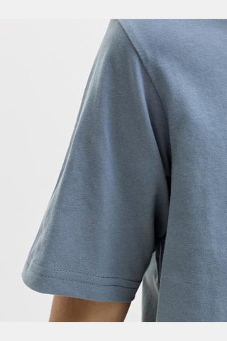 Camiseta de algodón orgánico - Azul cobalto - Jack&Jones Junior