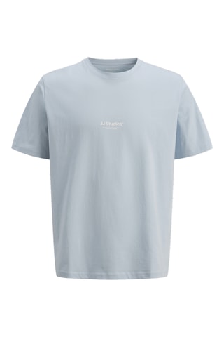 Camiseta de algodón orgánico - Celeste - Jack&Jones Junior