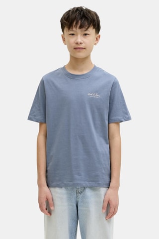 Camiseta de algodón orgánico - Azul claro - Jack&Jones Junior