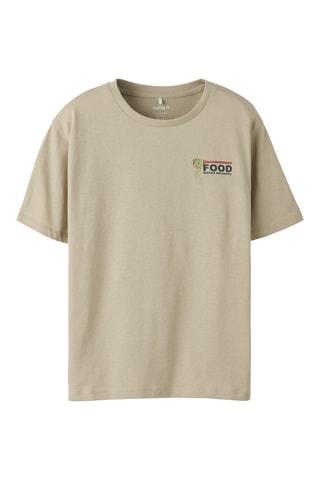 Camiseta de algodón orgánico - Beige - Name It