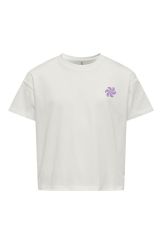 Camiseta de algodón orgánico - Blanco - Only