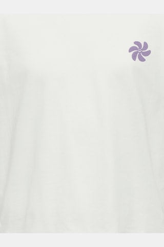 Camiseta de algodón orgánico - Blanco - Only