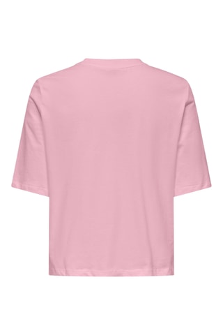 Camiseta de algodón orgánico - Rosa - Only