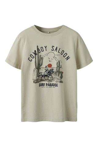 Camiseta de algodón orgánico - Crudo - Name It