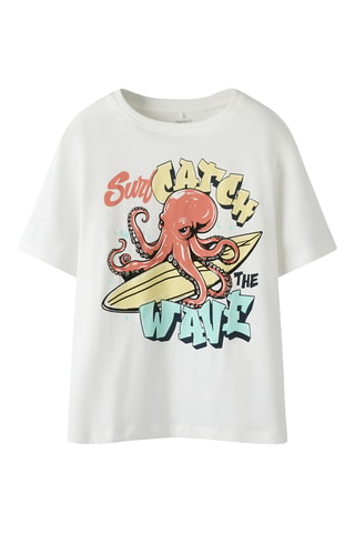 Camiseta de algodón orgánico - Blanco - Name It