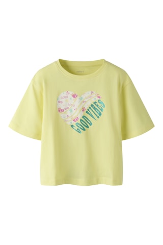 Camiseta de algodón orgánico - Amarillo - Name It