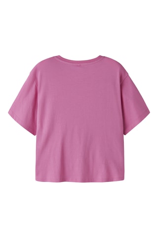 T-shirt noué en coton biologique - Rose - Name It