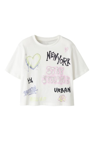 T-shirt en coton biologique - Blanc - Name It