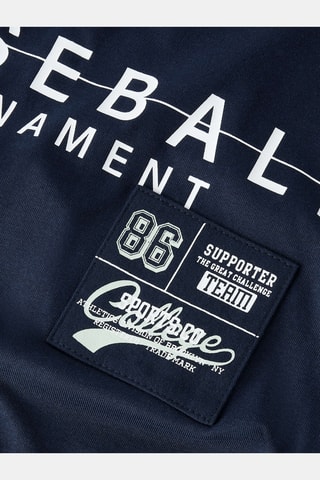 Camiseta de algodón orgánico - Azul marino - Name It