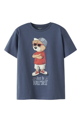 Camiseta de algodón orgánico - Índigo - Name It