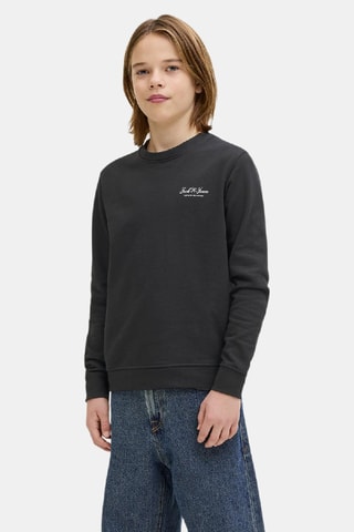 Sudadera de algodón orgánico - Negro - Jack&Jones Junior