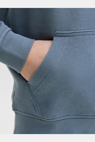 Sudadera de algodón orgánico con capucha - Azul cobalto - Jack&Jones Junior