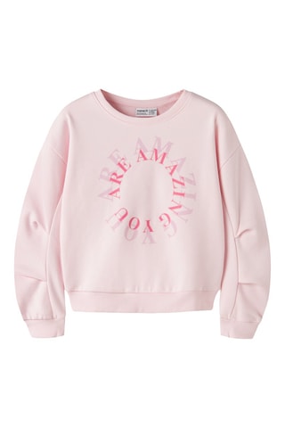 Sudadera de algodón orgánico - Rosa - Name It