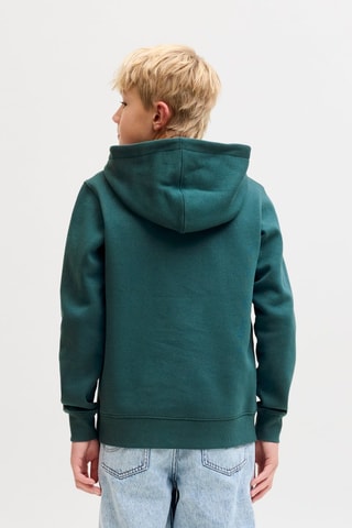 Sudadera de algodón orgánico - Verde oscuro - Jack & Jones